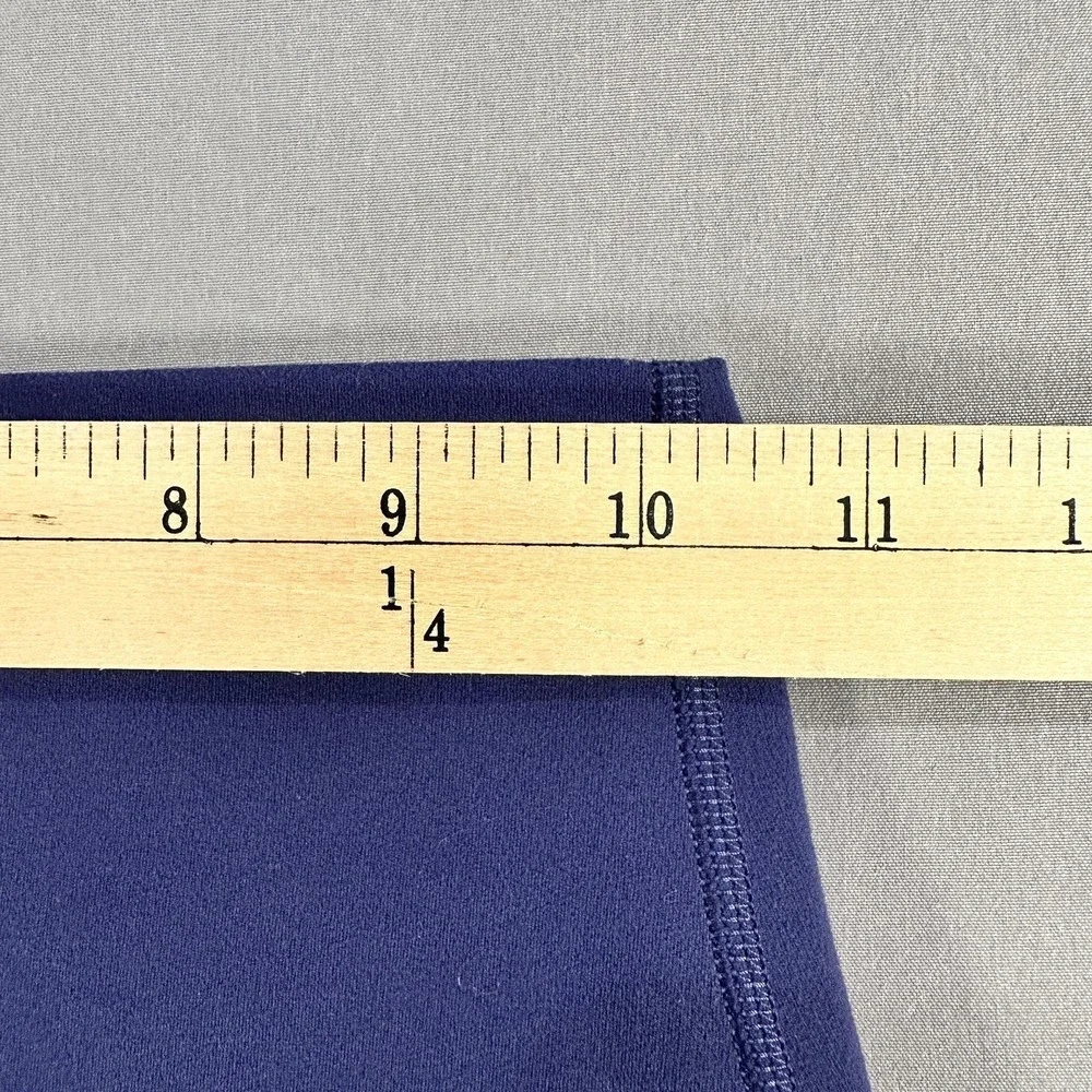 Lululemon Leggings Womens 4 Blue High Rise Ankle Logo Yoga Athletic Stretch Gym